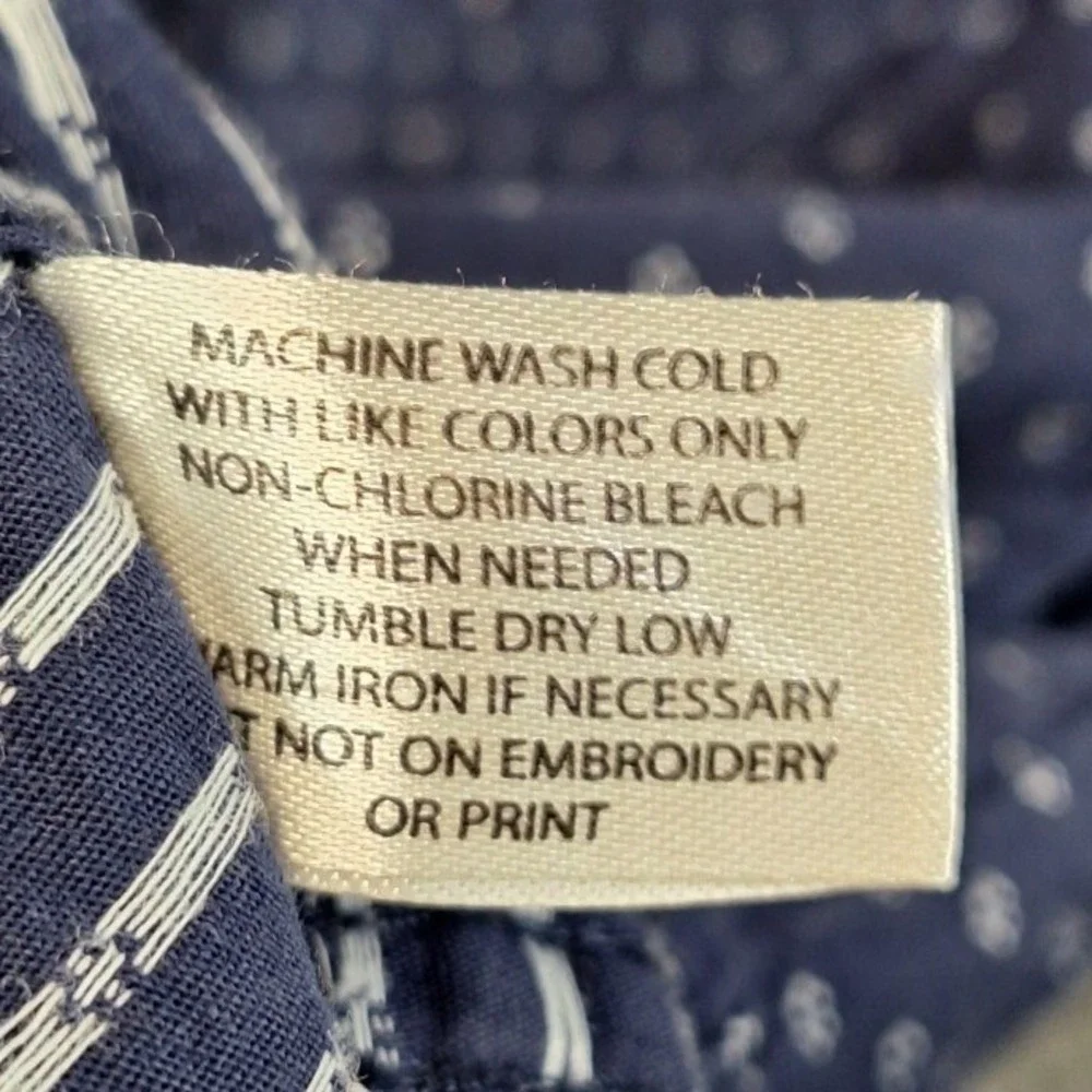 US Polo Assn. Casual Shirt Mens XLT Navy Blue‎ Classic Fit Collared Button Down